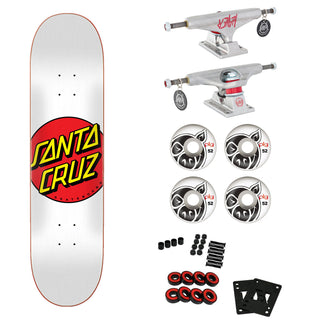 Santa Cruz Skateboard Complete Classic Dot 8.0" Indy Trucks Pig Wheels