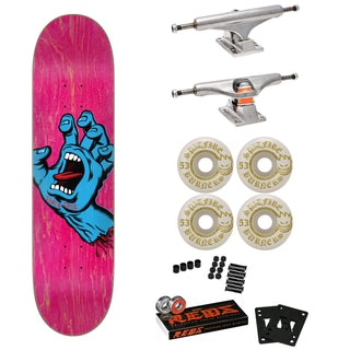 Santa Cruz Skateboard Complete Screaming Hand 7.8" Spitfire, Independent, Bones Reds