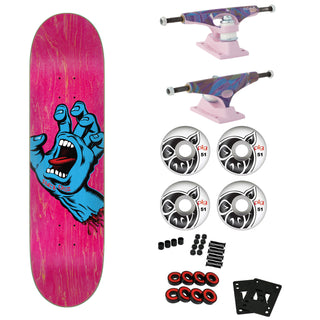 Santa Cruz Skateboard Complete Screaming Hand 7.8" Krux Trucks Pig Wheels