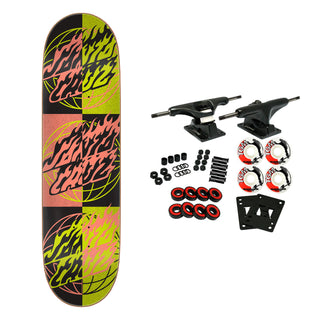 Santa Cruz Skateboard Complete Global Flame Dots 8.5" x 32.2"