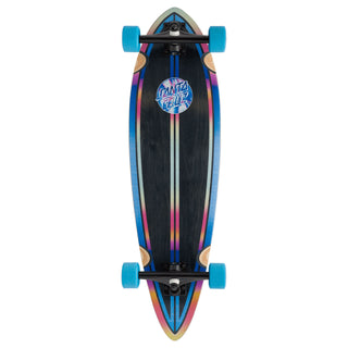 Santa Cruz Longboard Iridescent Dot Pintail Black 9.2" x 33"