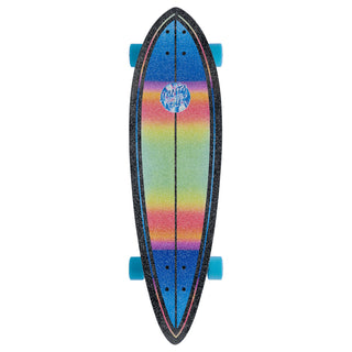 Santa Cruz Longboard Iridescent Dot Pintail Black 9.2" x 33"