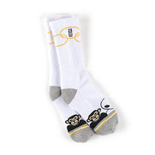 Alien Workshop Skateboards Socks Missing Link White