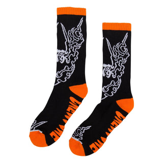Creature Skateboards Socks Fortune Mid Crew Black 1 Pair