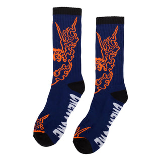 Creature Skateboards Socks Fortune Mid Crew Navy 1 Pair
