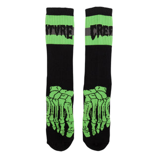 Creature Skateboards Socks Trench Foot 2-Pack Black 2 Pairs