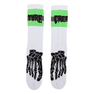 Creature Skateboards Socks Trench Foot 2-Pack White 2 Pairs