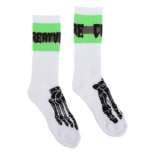 Creature Skateboards Socks Trench Foot 2-Pack White 2 Pairs