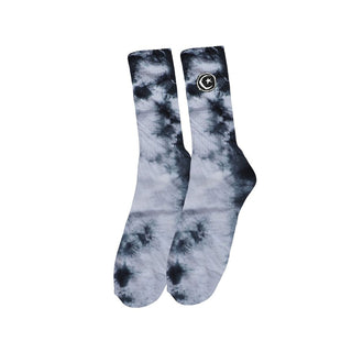 Foundation Skateboard Socks Tye Dye Black/White OS Adult Crew