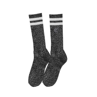 Foundation Skateboard Socks Tall 2 Stripe Grey OS Adult Tall