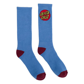 Santa Cruz Skateboards Socks Cruz Crew 2-Pack Carolina Blue 2 Pairs