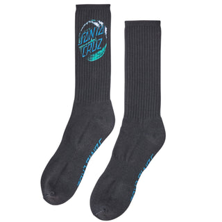 Santa Cruz Skateboards Socks Wave Dot Crew Cement