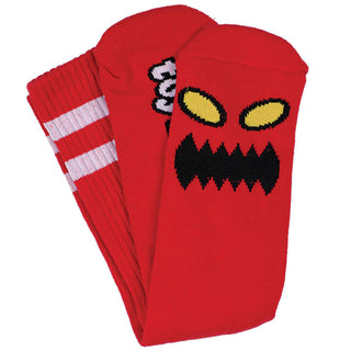 Toy Machine Socks Monster Face Red