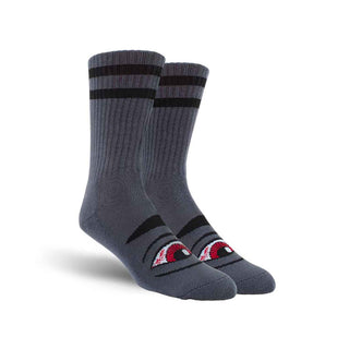 Toy Machine Skateboards Socks Bloodshot Eye Charcoal