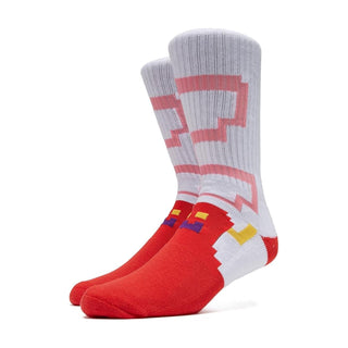 Toy Machine Skateboard Socks Bitmap Monster White OS Adult Crew