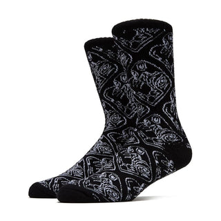 Toy Machine Skateboard Socks Cubist Black OS Adult Crew