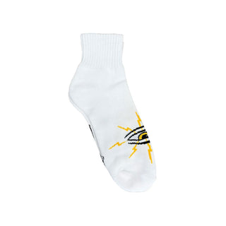Toy Machine Skateboard Socks Lightening Eye White