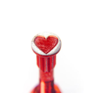 Screw City Skateboard Mounting Hardware 1" - Heart Red