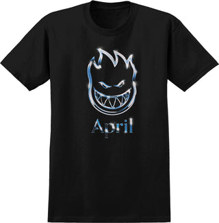 Spitfire Wheels Shirt April Chrome Bighead Black