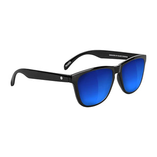 Glassy Eyewear Sunglasses Deric Polarized Black/Blue Mirror