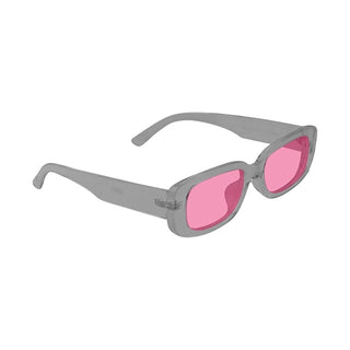 Glassy Eyewear Sunglasses Darby Polarized Transparent Grey/Pink Lens