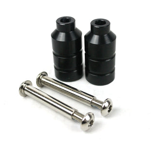 Scooter Pegs with 2in Axles and Bolts - Black