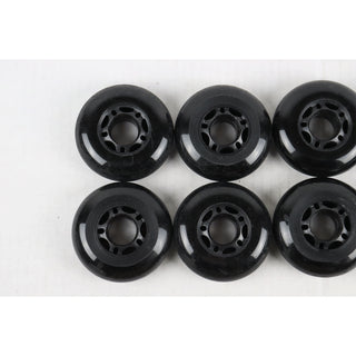 Blemished Inline Skate Wheels 72mm Black - 8-Pack