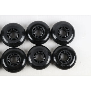 Blemished Inline Skate Wheels 72mm Black - 8-Pack