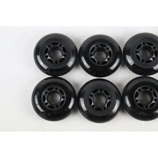 Blemished Inline Skate Wheels 72mm Black - 8-Pack