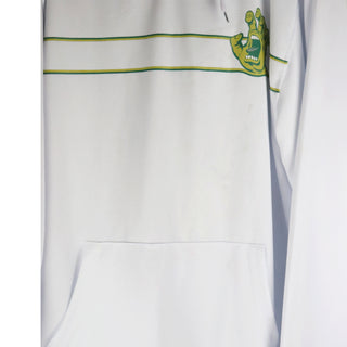 Blemished Santa Cruz Skateboards Hoody Screaming Hand Mesh Pullover White - Size M