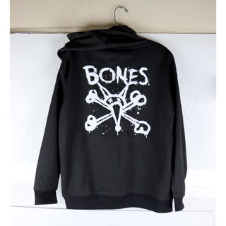 LIGHTLY USED Bones Wheels Back It Hooded Pullover Men's Sweatshirt - Black - Medium