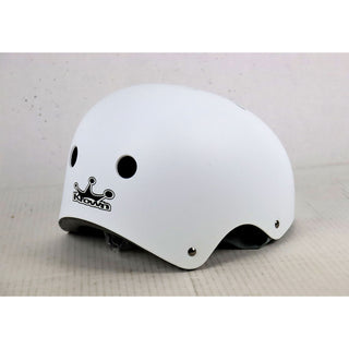 LIGHTLY SKATED Krown White Shell Skateboard Helmet Adult One Size - Rainbow Sun