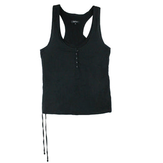 Matix Skateboard Tank Top Buttoned Black - Extra Small