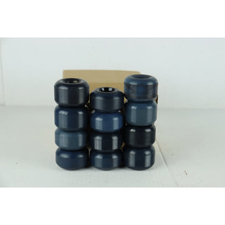 Blemished Box of 52mm Blank Blue Skateboard Wheels - 12 Wheels in Box