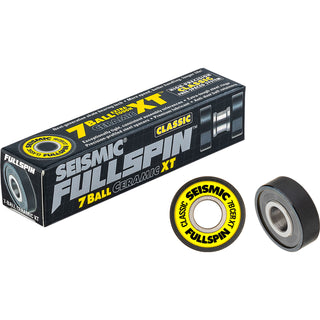 Seismic Full Spin Longboard Skateboard Bearings 7-Ball Ceramic XT Classic