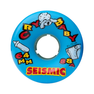Seismic Wheels Cry Baby Blue 64mm x 42mm 88A