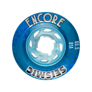 Seismic Wheels Encore Crystal Clear Blue 65.5mm x 43mm 81A