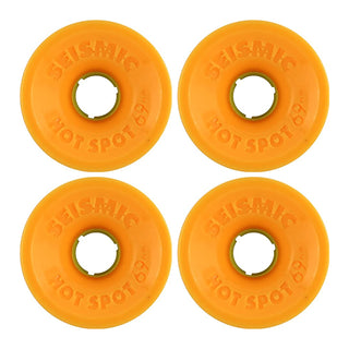 Seismic Wheels Hot Spot Translucent Orange 69mm x 52mm 78A