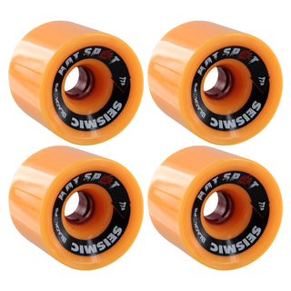 Seismic Wheels Hot Spot Translucent Orange 76mm x 59mm 77A