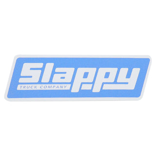 Slappy Skateboard Trucks Sticker OG Logo Blue/White 1.5" x 4.25"