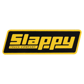 Slappy Skateboard Trucks Sticker OG Logo Black/Yellow 1.5" x 4.25"