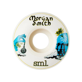 Sml Skateboard Wheels 52mm Morgan Smith Lucidity OG Wide 99A White