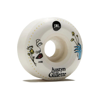 Sml Skateboard Wheels 53mm Austyn Gillette Lucidity V-Cut 99A with Andale Bearings