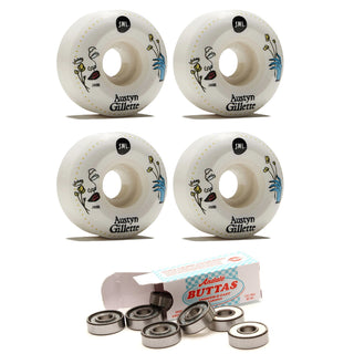 Sml Skateboard Wheels 53mm Austyn Gillette Lucidity V-Cut 99A with Andale Bearings