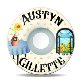 Sml Skateboard Wheels 52mm Austyn Gillette Still Life OG Wide 99A with Andale Bearings