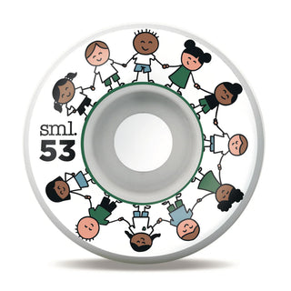 Sml Skateboard Wheels 53mm Small World Cruiser 78A White