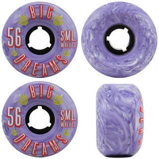 Sml Skateboard Wheels 56mm Succulent Cruiser 92A Purple Swirl