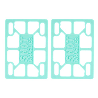 Snot Wheel Co. Skateboard Risers Teal 1/8"