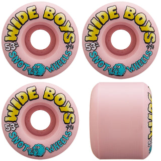 Snot Wheel Co. Skateboard Wheels 53mm Wide Boys 99A Pale Pink