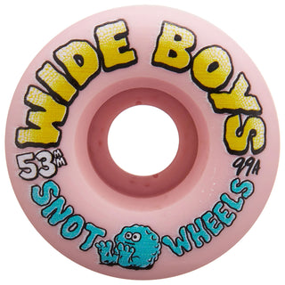 Snot Wheel Co. Skateboard Wheels 53mm Wide Boys 99A Pale Pink